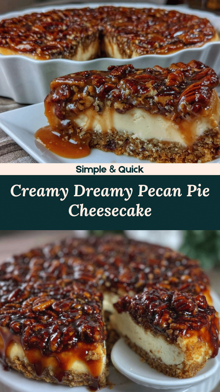 Creamy Pecan Pie Cheesecake recipe