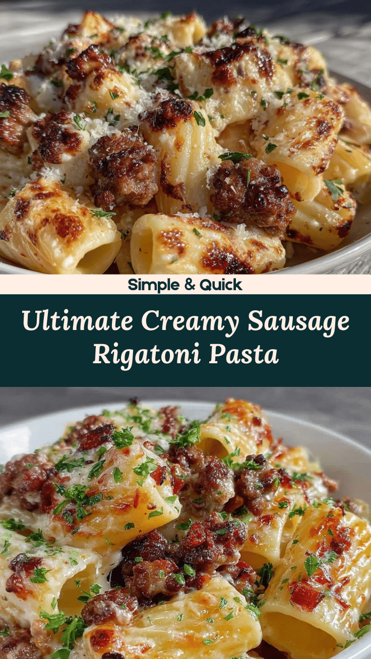 creamy sausage rigatoni recipe