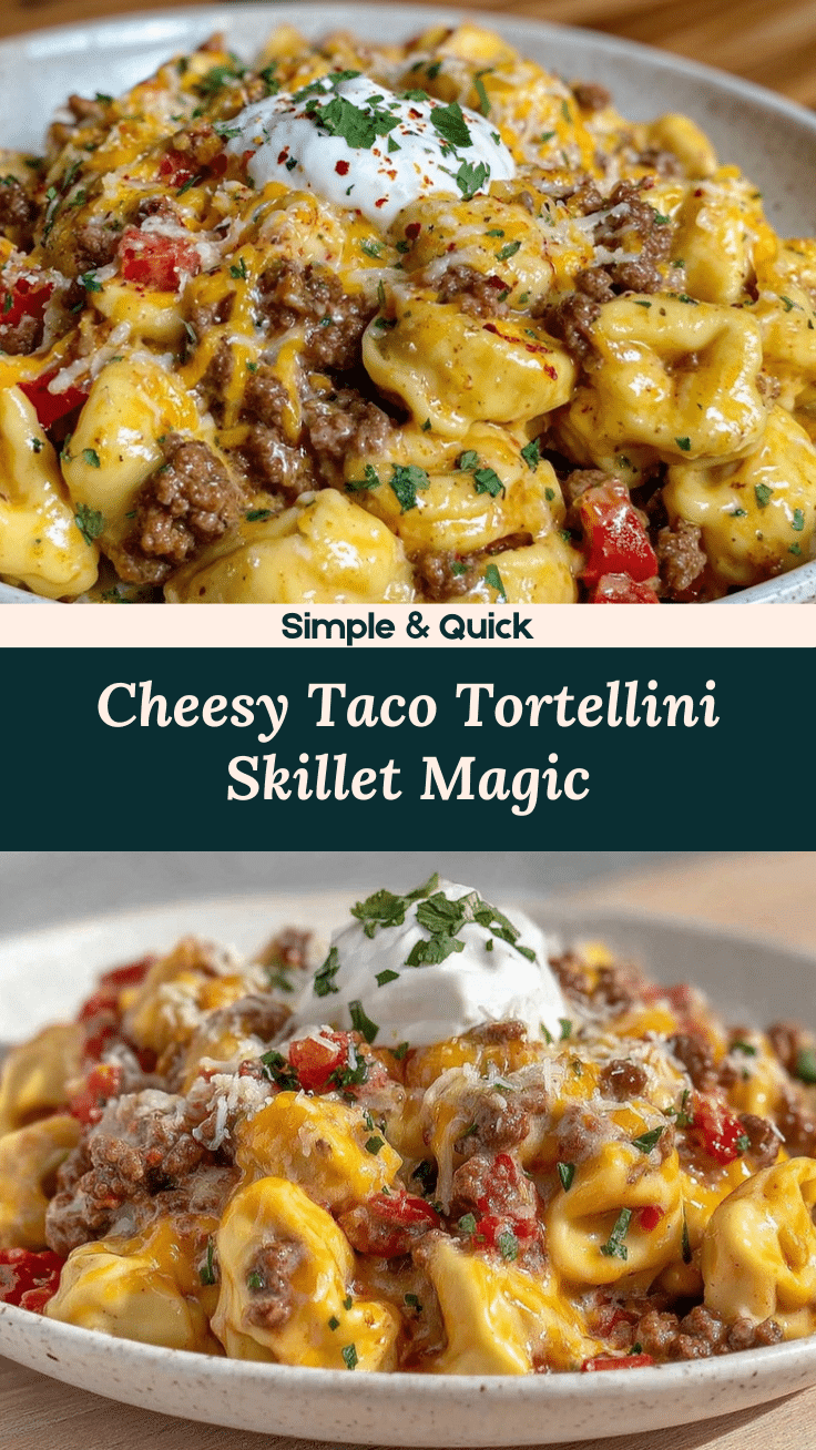 Creamy Taco Tortellini Skillet recipe