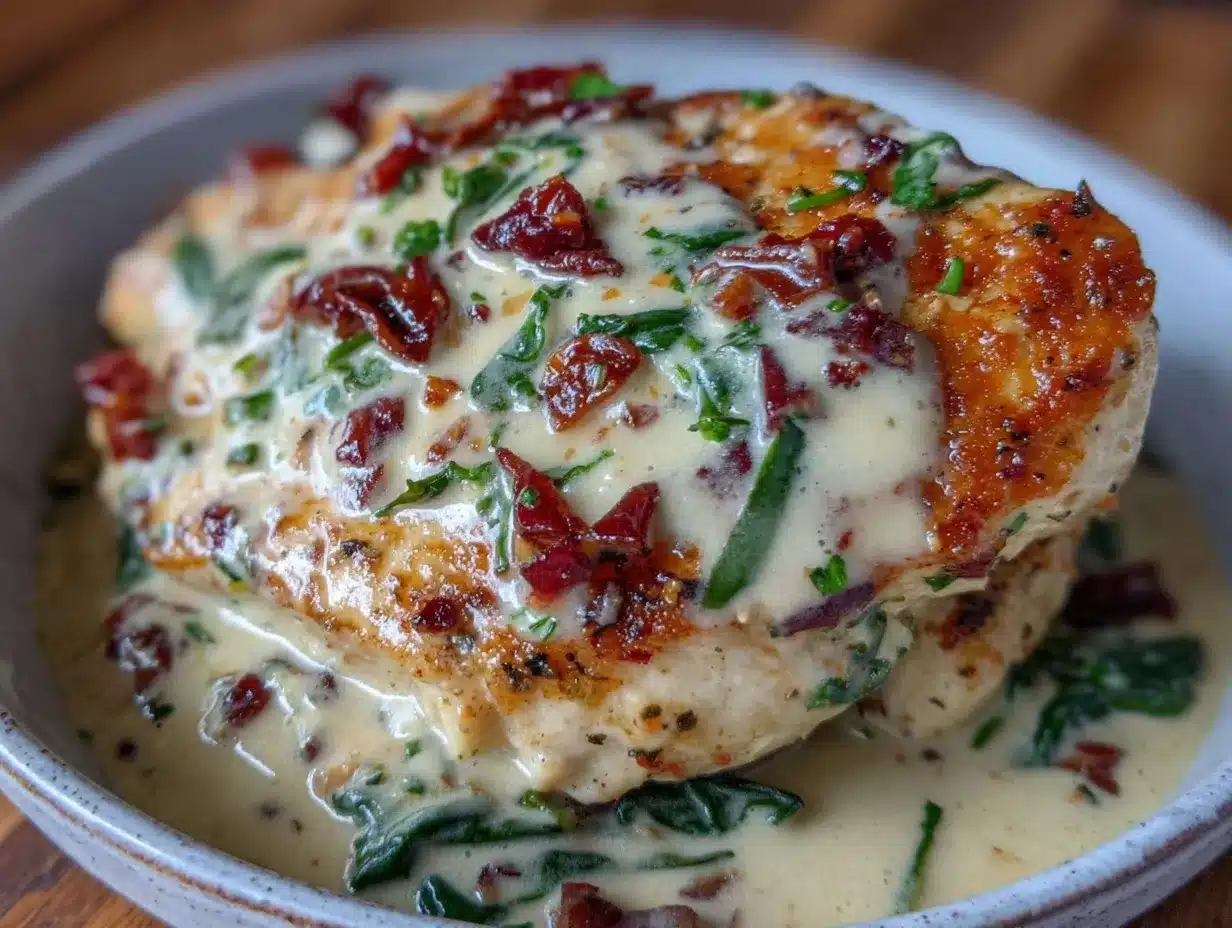 creamy tuscan chicken preparation steps