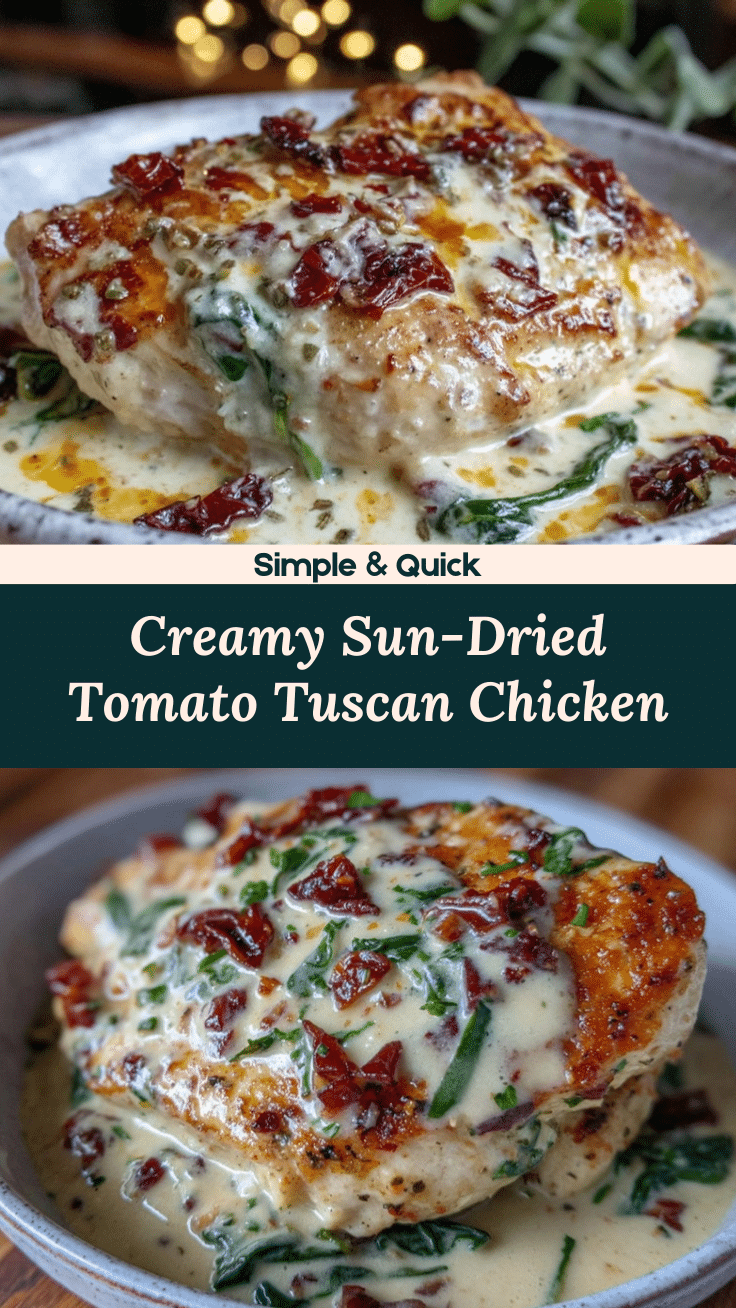 creamy tuscan chicken recipe