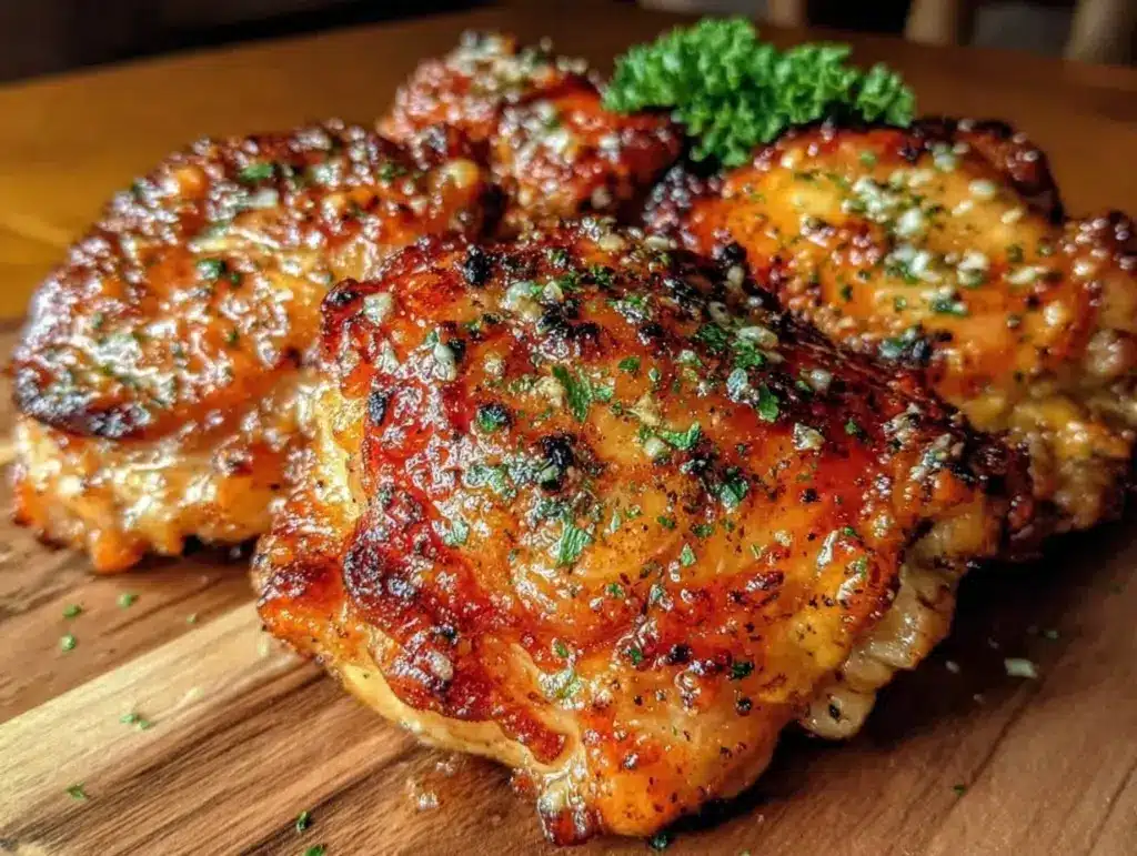 crispy air fryer chicken thighs - featured image