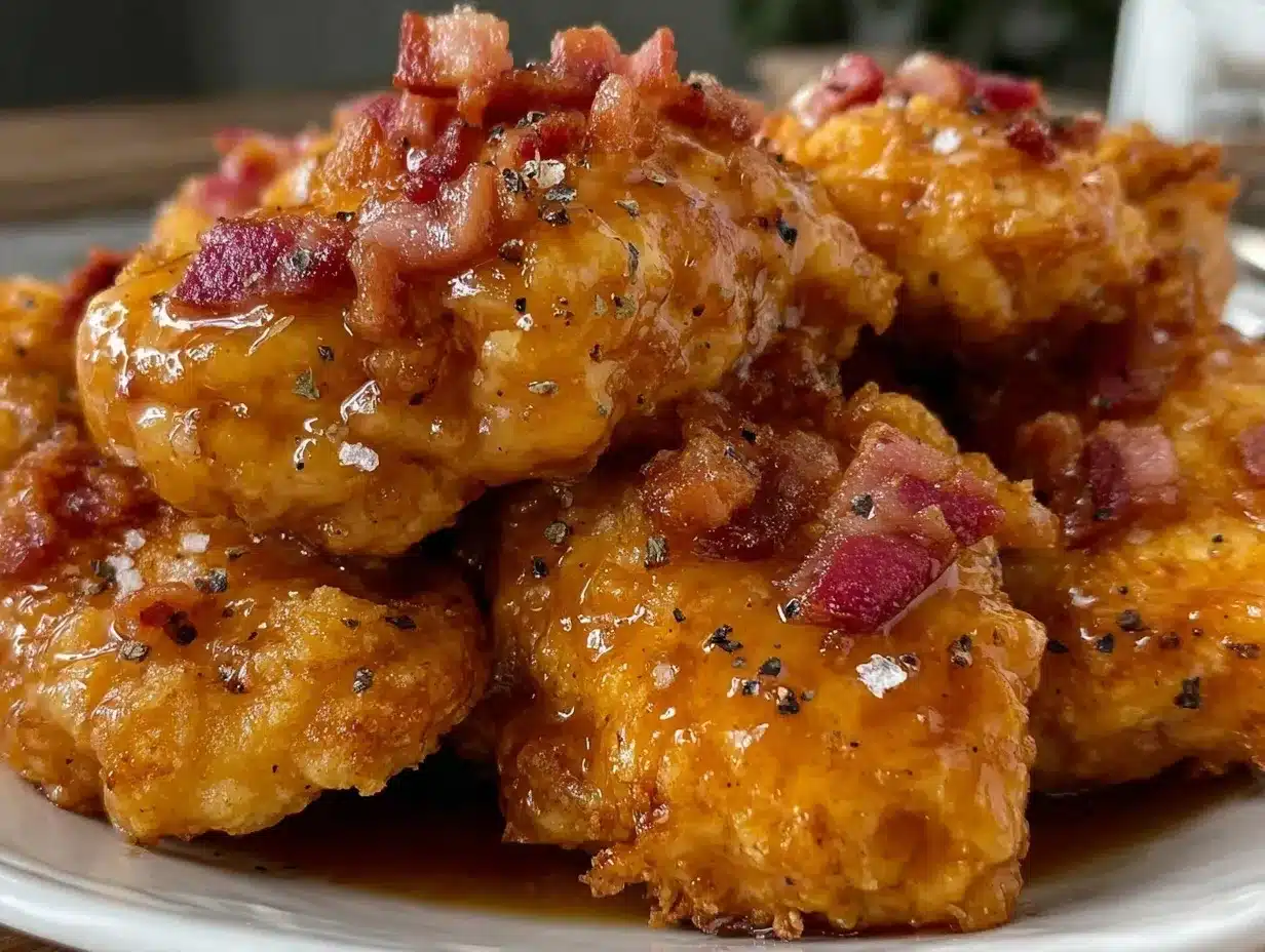 crispy bacon brown sugar chicken tenders preparation steps