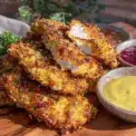 crispy baked parmesan chicken tenders - featured image