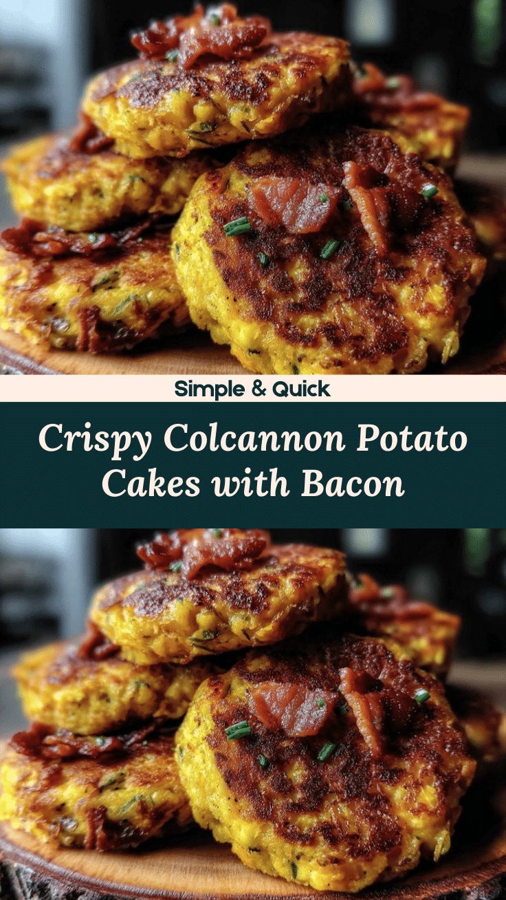crispy colcannon potato cakes with bacon recipe
