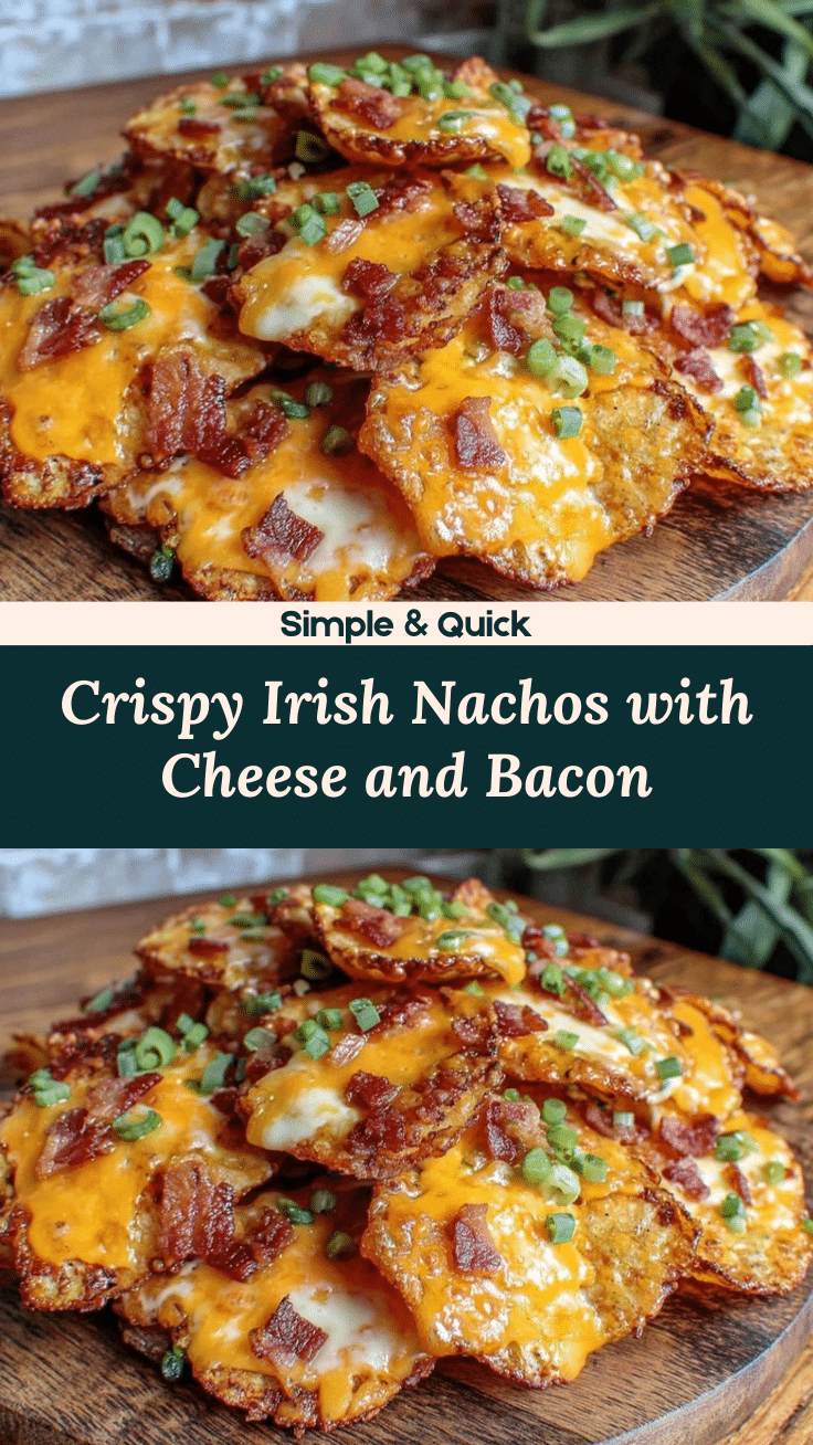 Crispy Irish Nachos with Cheese and Bacon recipe