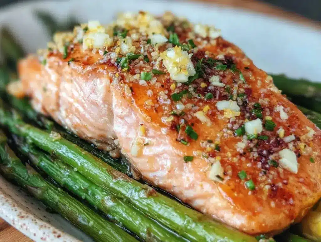 crispy lemon garlic butter salmon - featured image