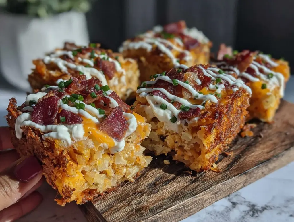 crispy loaded hashbrowns patties - featured image