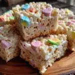 Crispy Lucky Charms Rice Krispie Treats - featured image