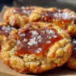 crispy salted caramel cookies - featured image