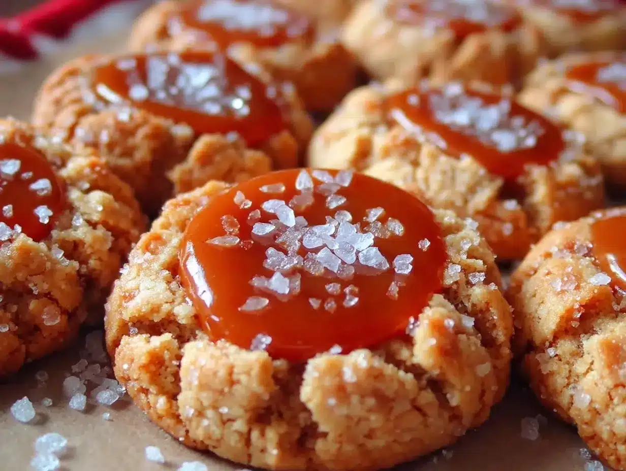 crispy salted caramel cookies preparation steps
