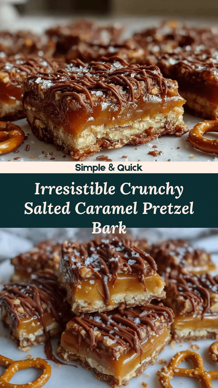 crispy salted caramel pretzel bark recipe