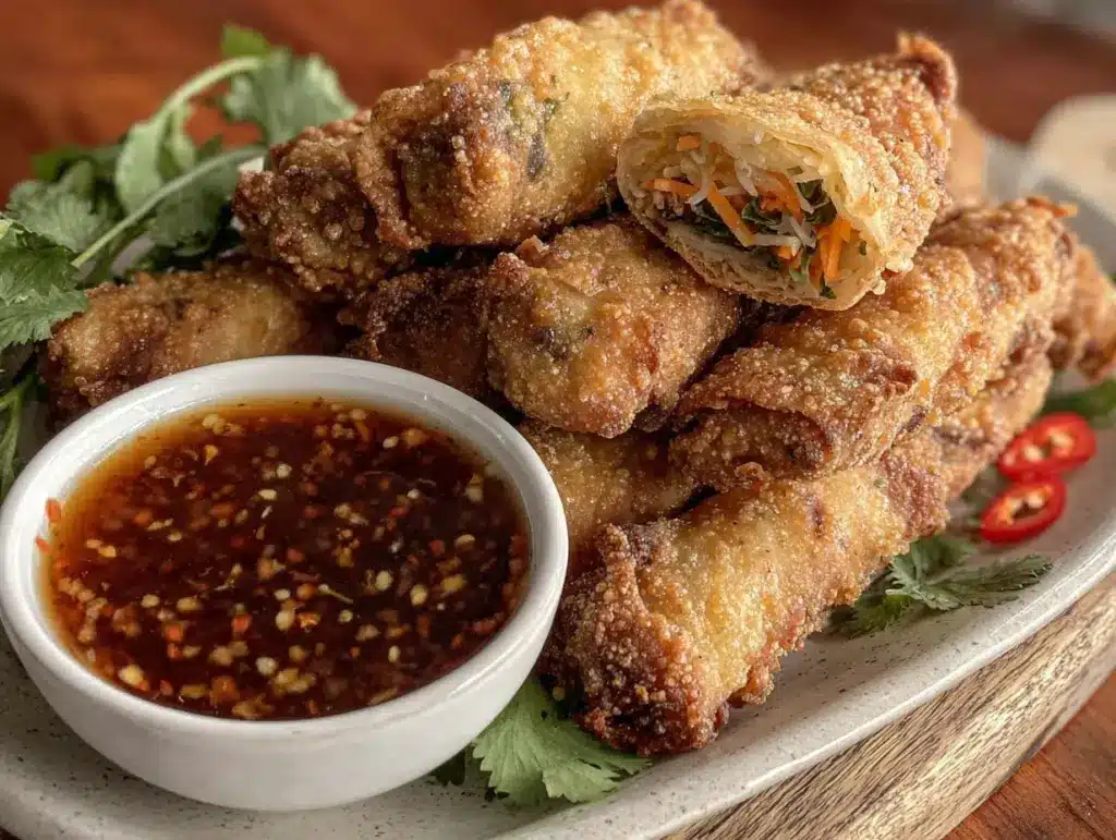 crispy spring rolls - featured image