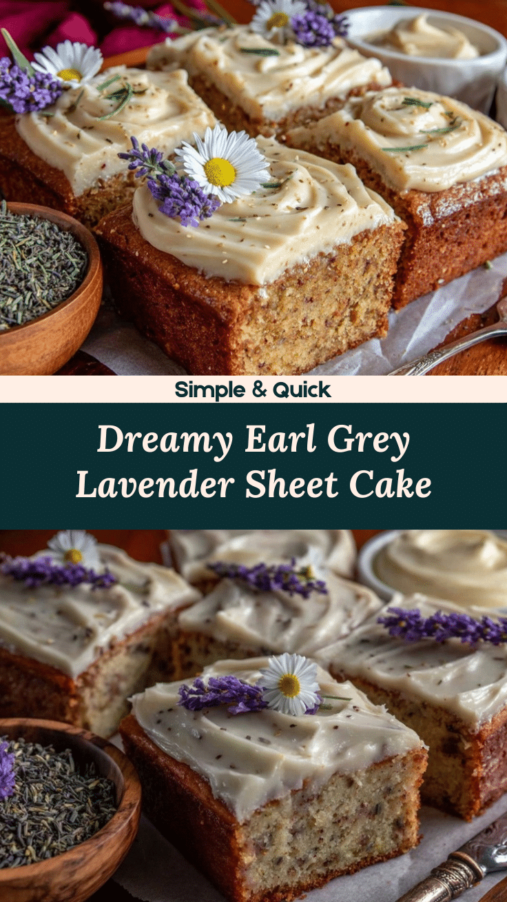 Earl Grey Lavender Sheet Cake recipe