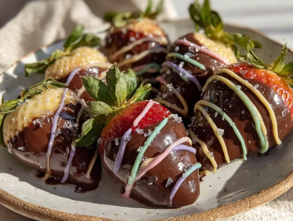 Easter chocolate-covered strawberries - featured image