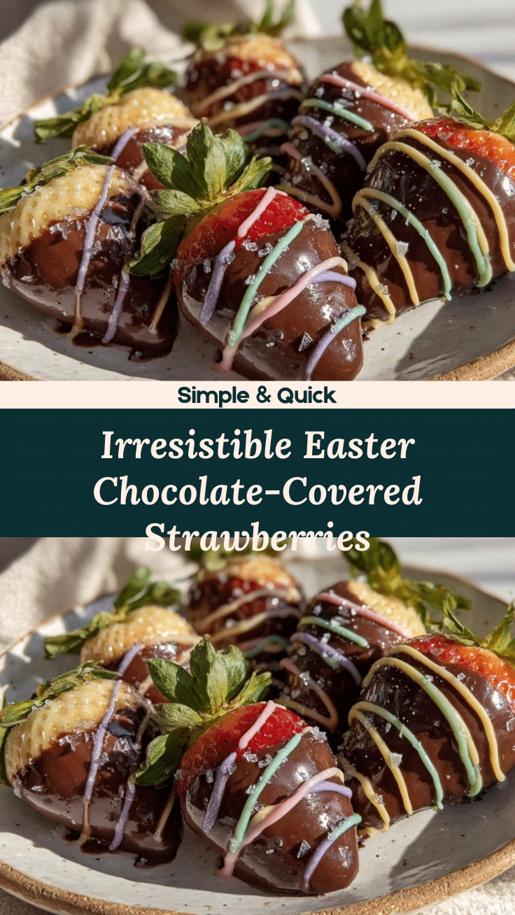 Easter chocolate-covered strawberries recipe