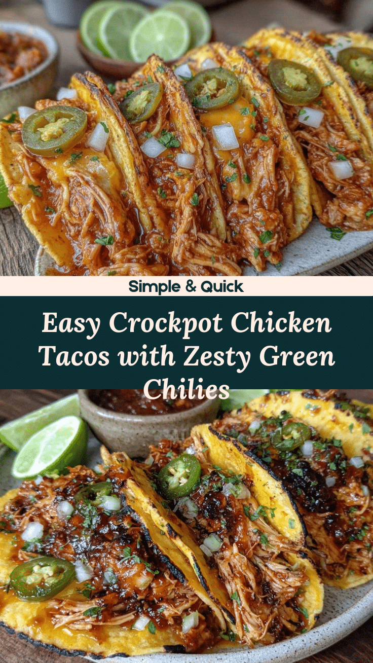 easy crockpot chicken tacos recipe