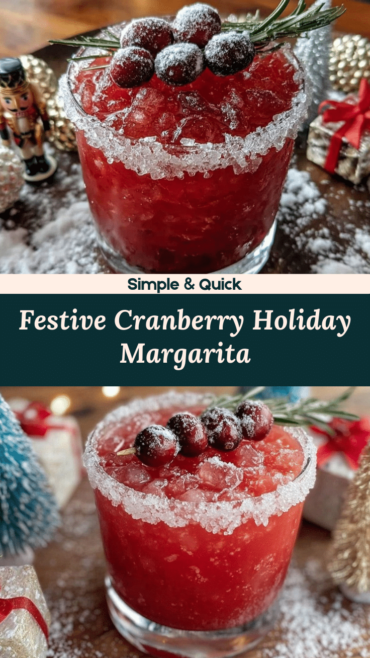 Festive Holiday Margarita recipe