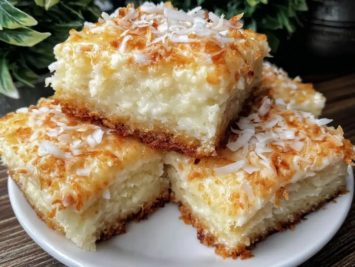 fluffy coconut bars preparation steps