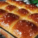 fluffy homemade dinner rolls - featured image