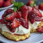 fluffy strawberry shortcake - featured image