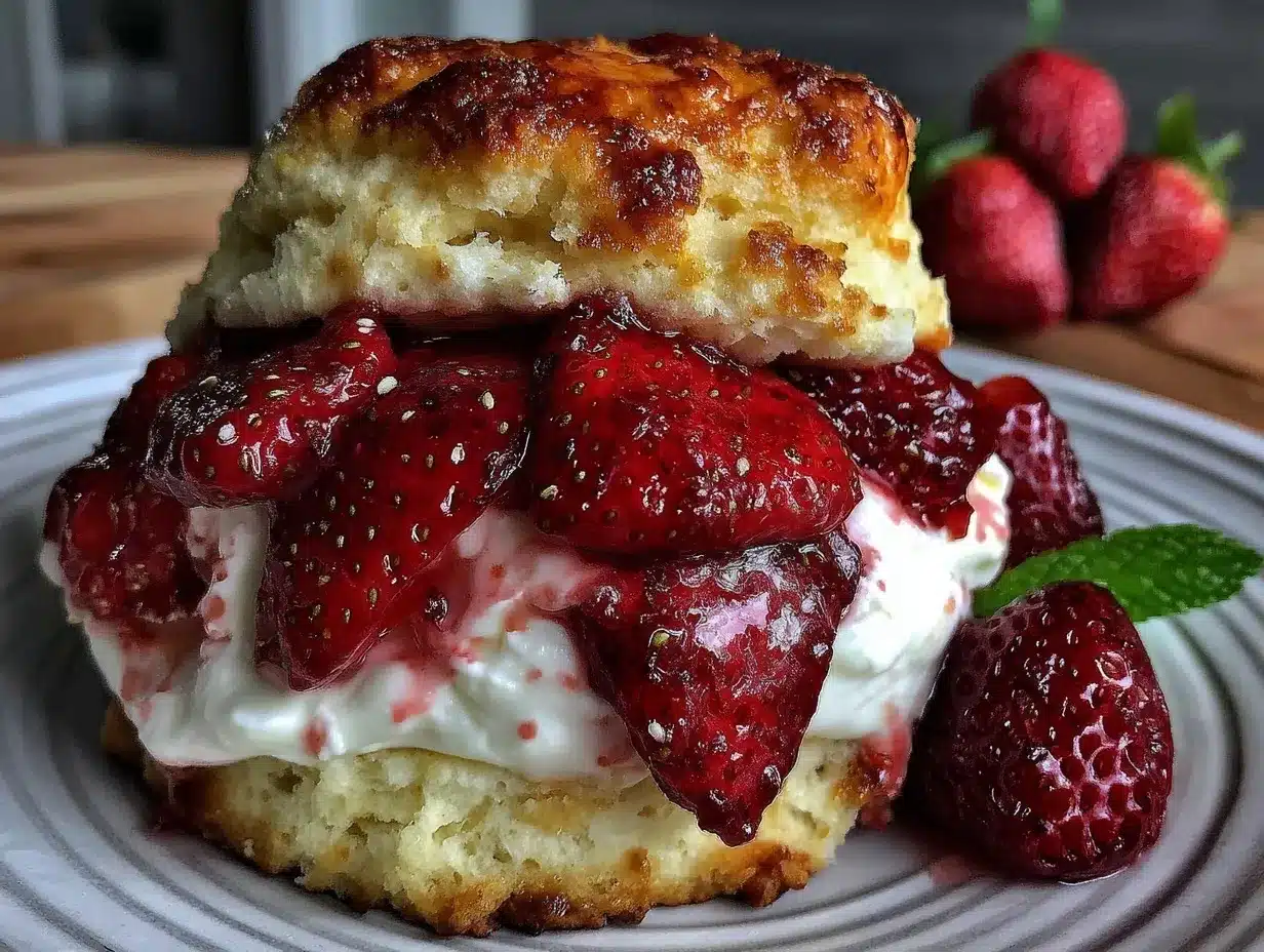 fluffy strawberry shortcake preparation steps