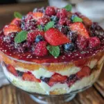fresh berry trifle with mascarpone - featured image