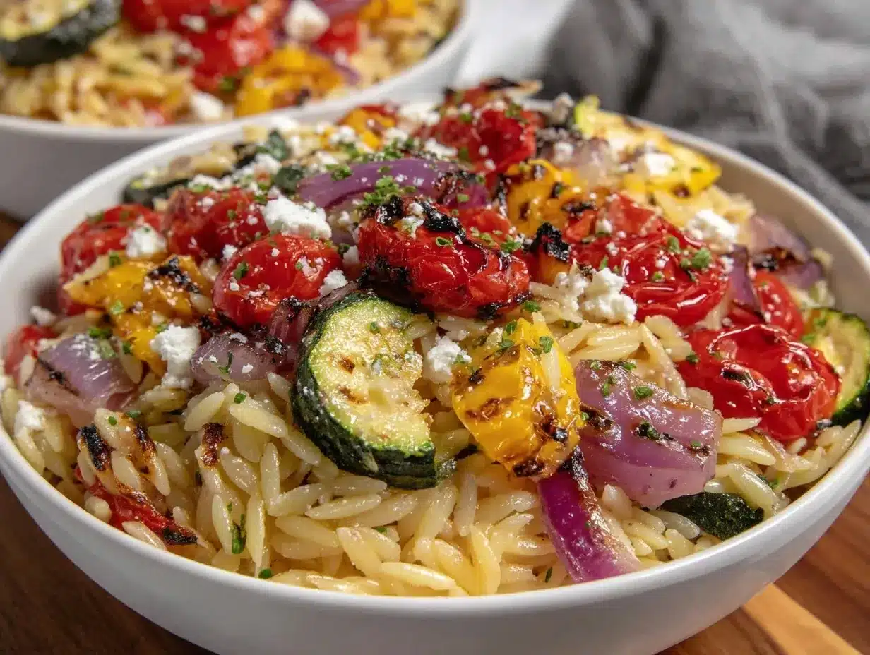 fresh orzo salad preparation steps