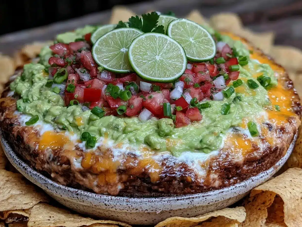 fresh seven layer dip preparation steps