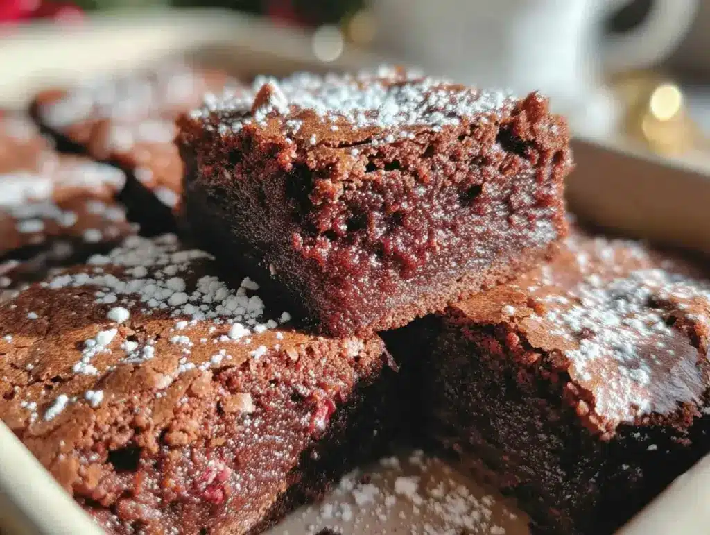 gingerbread brownies - featured image