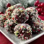 gingerbread rum balls - featured image