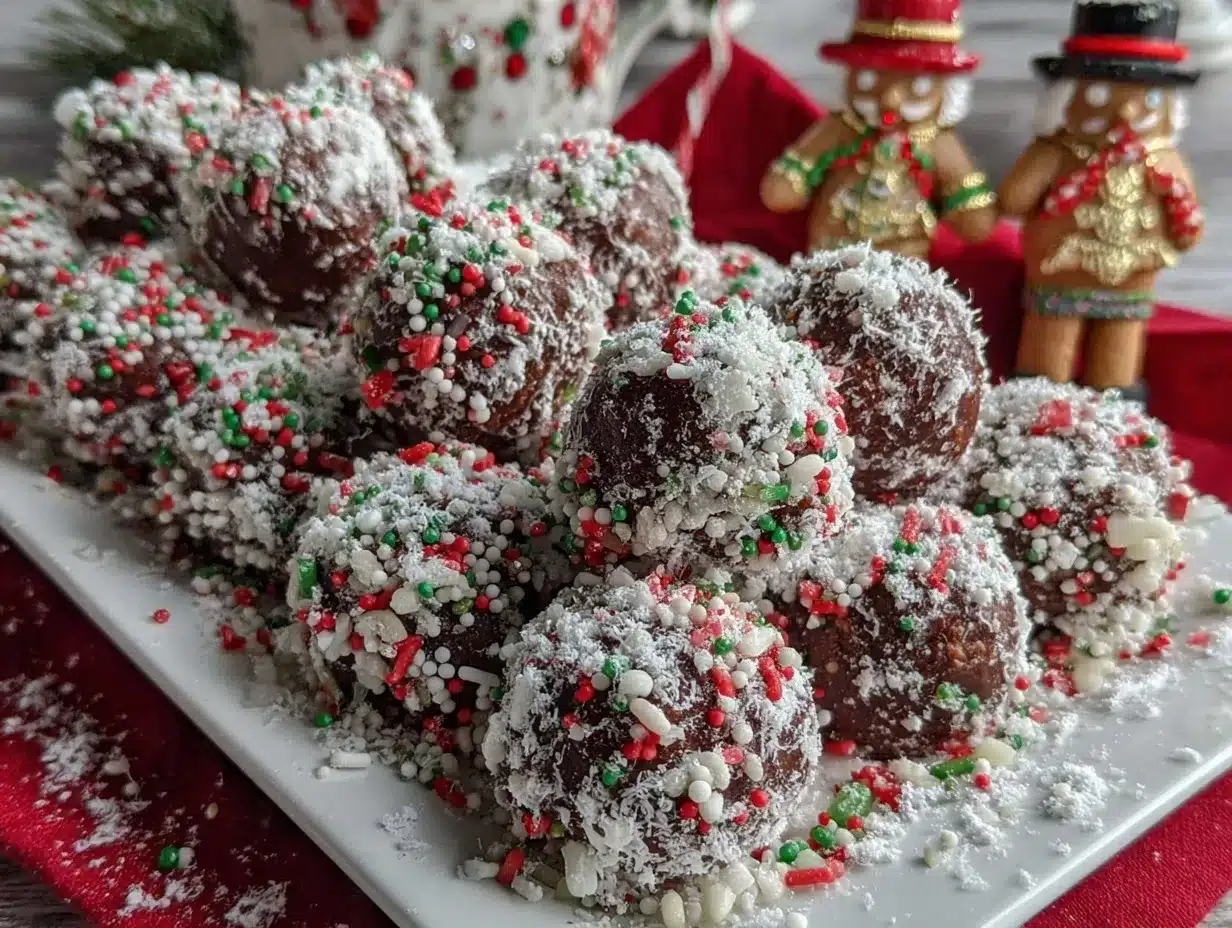 gingerbread rum balls preparation steps