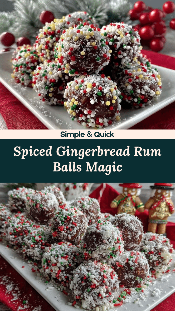 gingerbread rum balls recipe