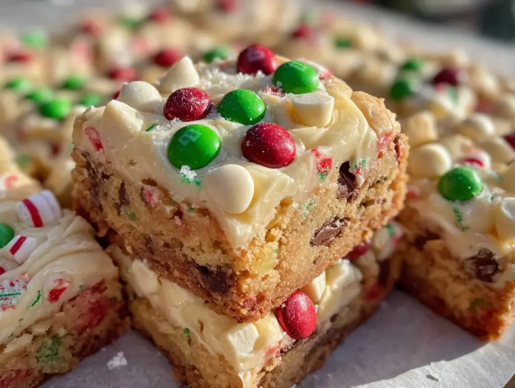 Grinch Christmas Cookie Bars - featured image