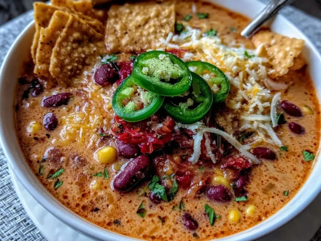 Healthy Vegetarian Tortilla Soup - featured image