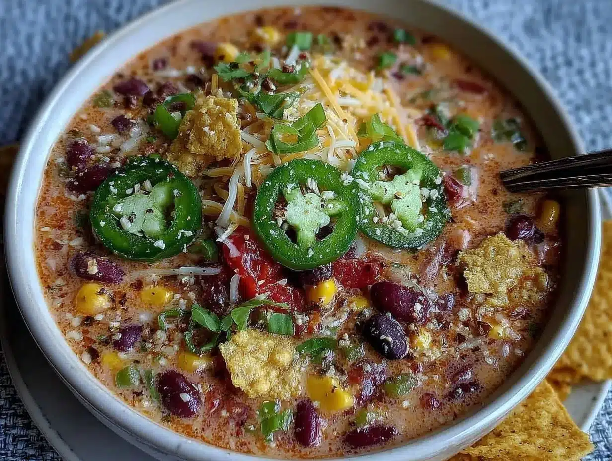 Healthy Vegetarian Tortilla Soup preparation steps