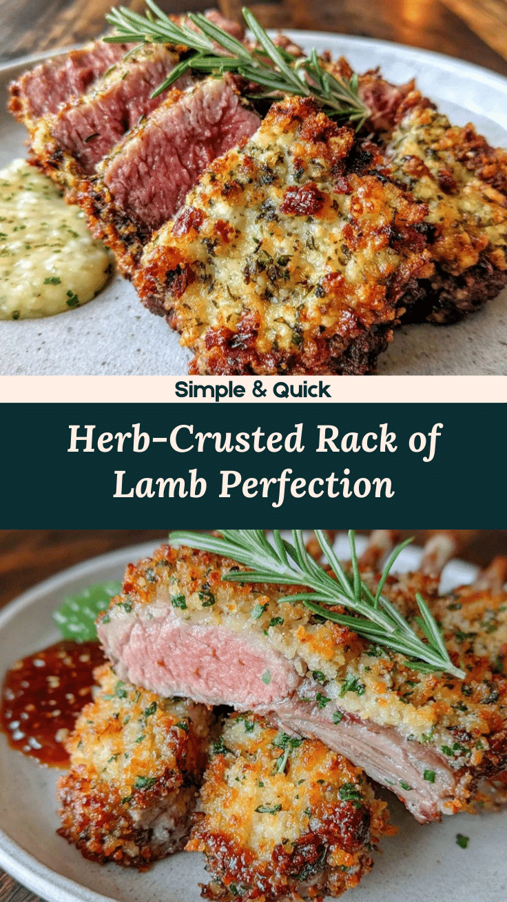 herb-crusted rack of lamb recipe