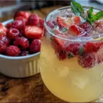 homemade lemonade with fresh berries - featured image
