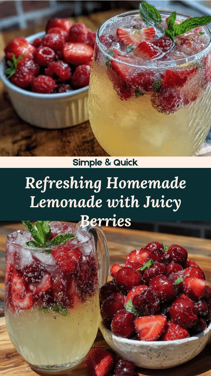homemade lemonade with fresh berries recipe