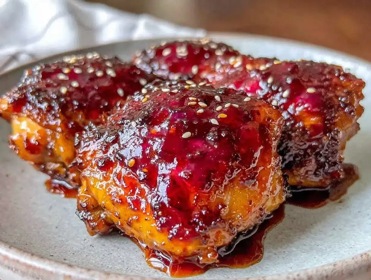 honey sriracha glazed chicken thighs preparation steps