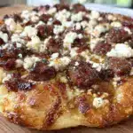 Hot Sausage Feta Honey Pizza - featured image