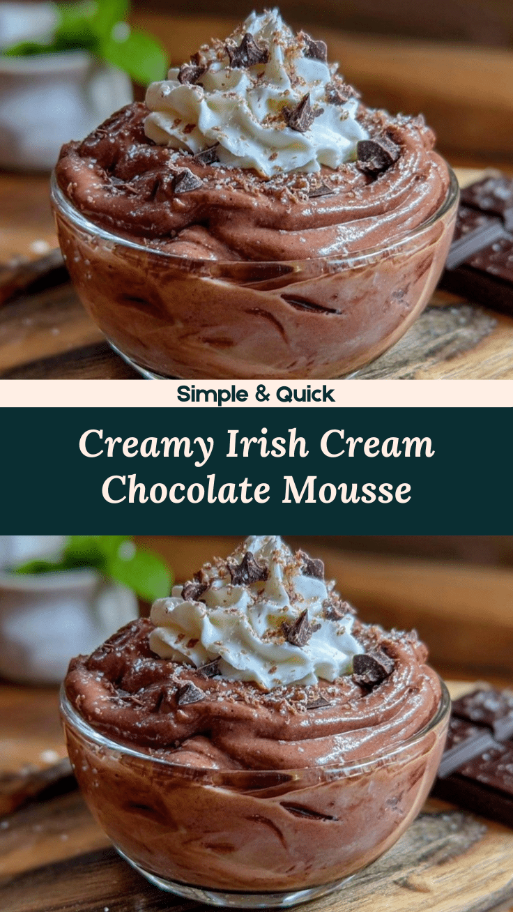 Irish cream chocolate mousse recipe