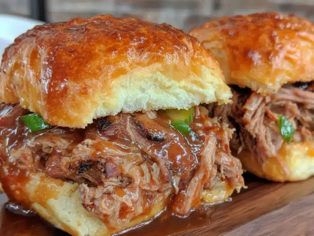 juicy pulled pork sandwiches - featured image