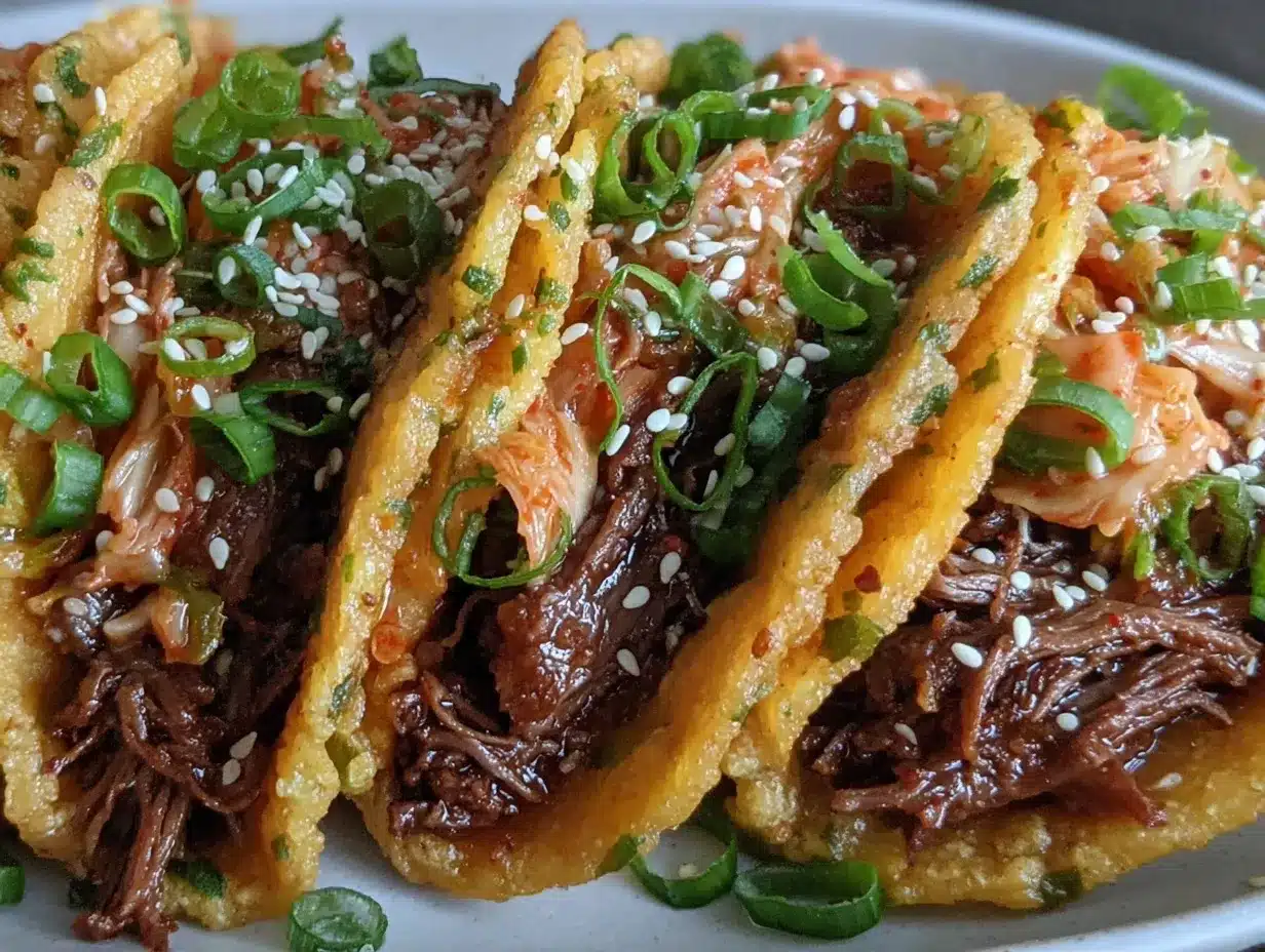 Korean BBQ Tacos preparation steps