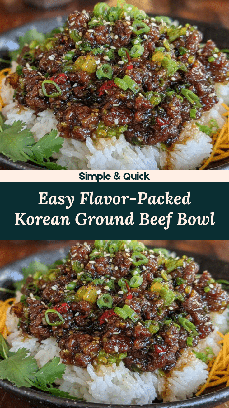 Korean ground beef bowl recipe