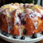 lemon blueberry bundt cake - featured image