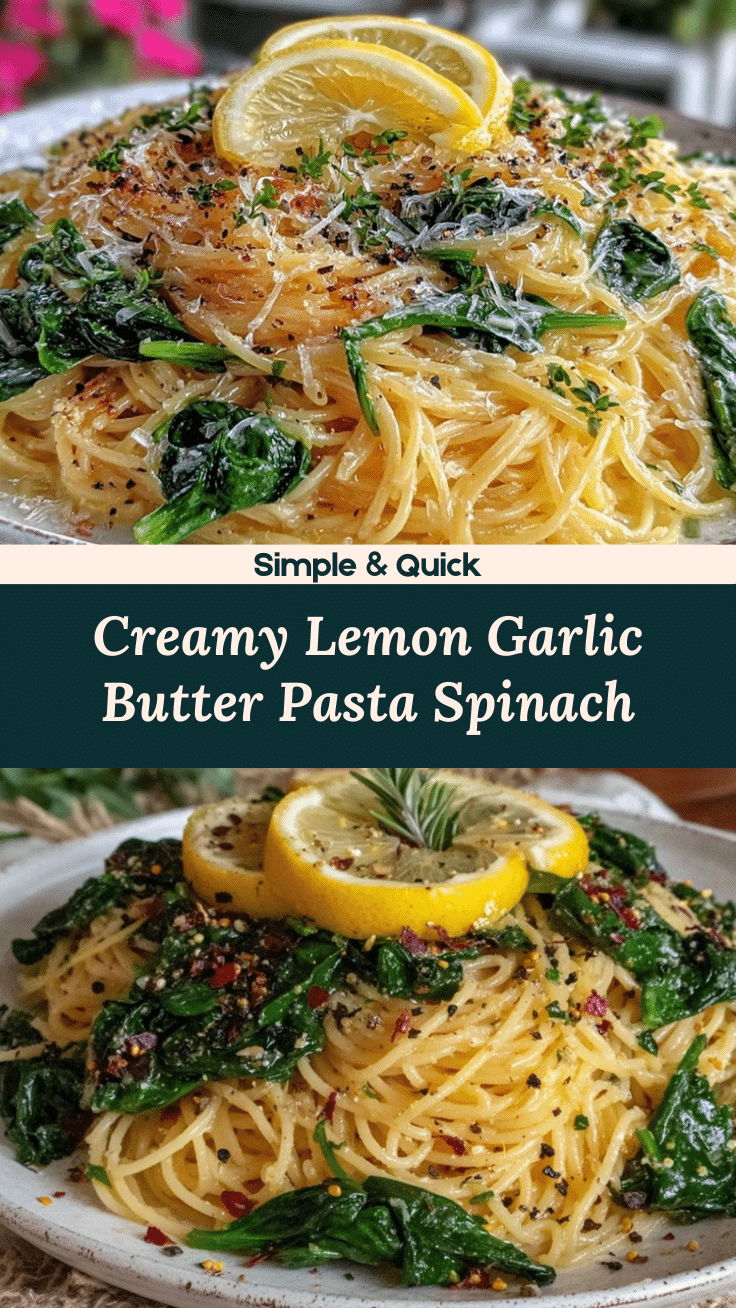 Lemon garlic butter pasta recipe