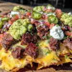 loaded nachos with filet mignon - featured image