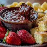 molten chocolate fondue for two - featured image