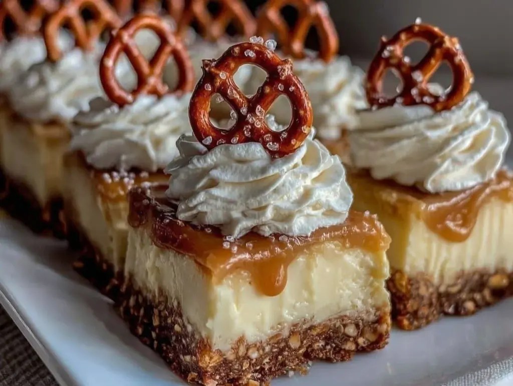 No-Bake Salted Caramel Pretzel Bars - featured image